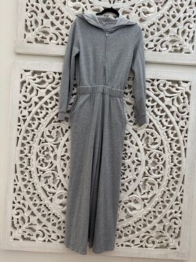 Habitual Kids Gray Hooded One-Piece Jumpsuit